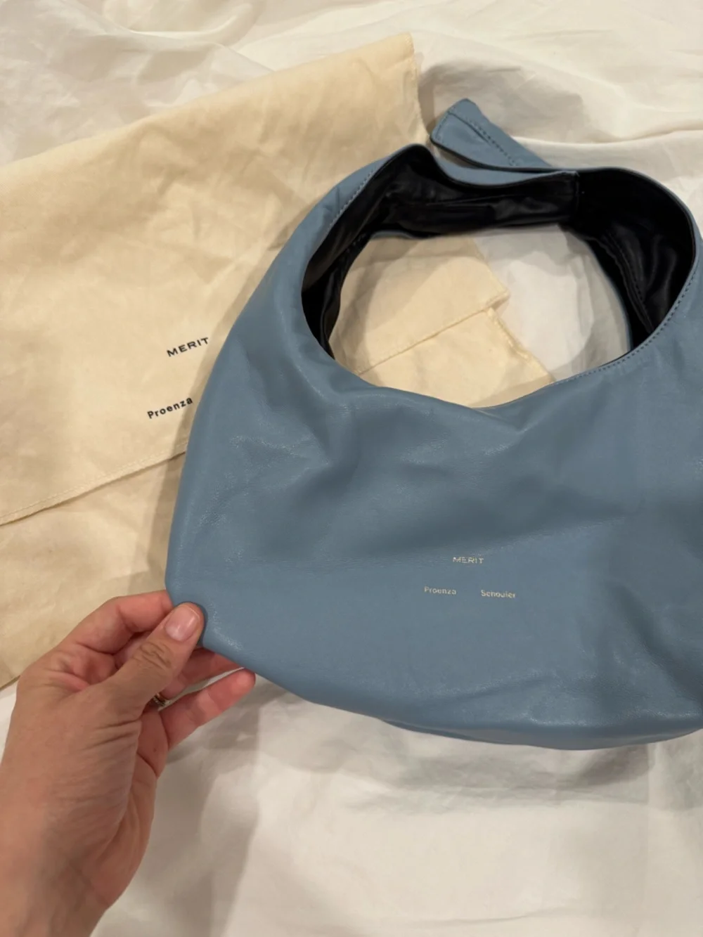 Proenza Schouler Black and Blue Hobo Bag - Picture 5 of 6